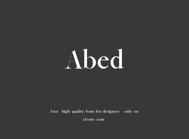 Abed Font