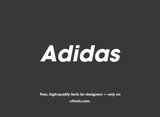 Adidas Font