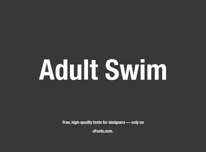 Adult Swim Font