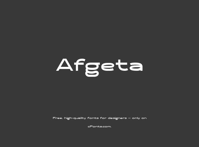 Afgeta Font Family