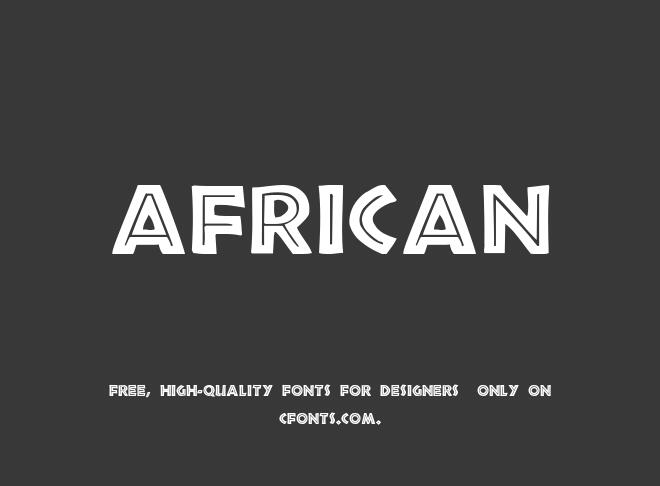 African Font