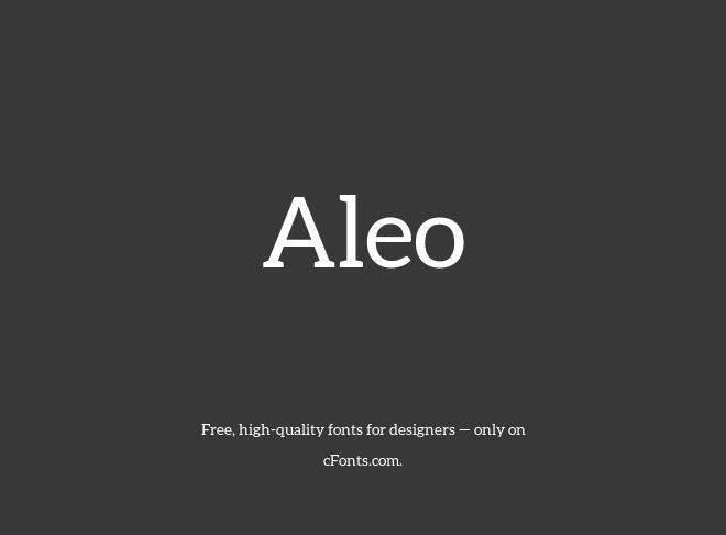 Aleo Font
