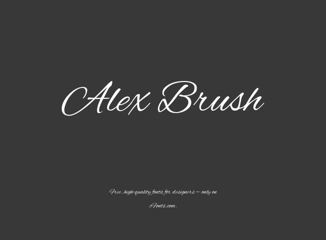 Alex Brush Font