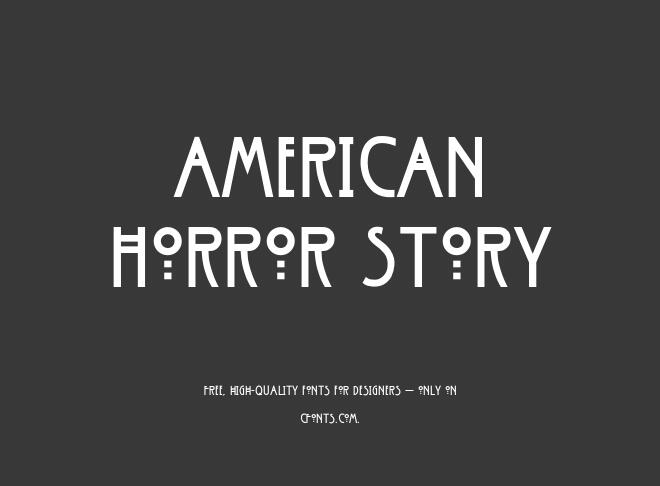 American Horror Story Font
