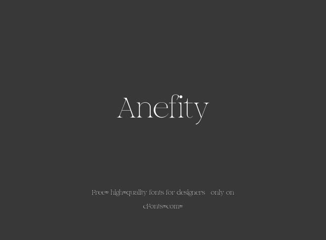 Anefity Font