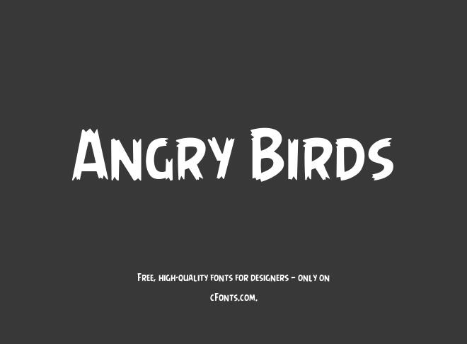 Angry Birds Font