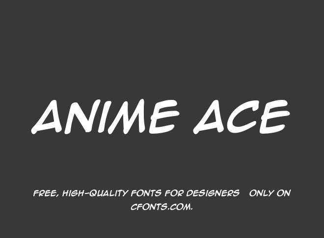 Anime Ace Font