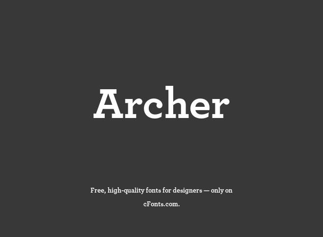 Archer Font