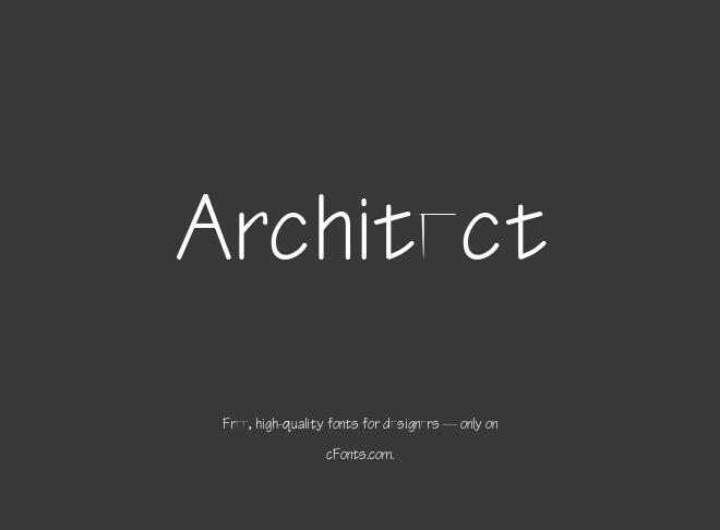 Architect Font