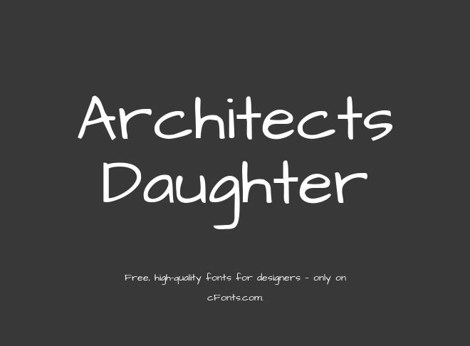 Architects Daughter Font