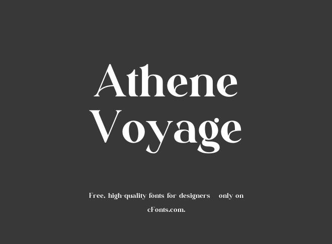 Athene Voyage Font