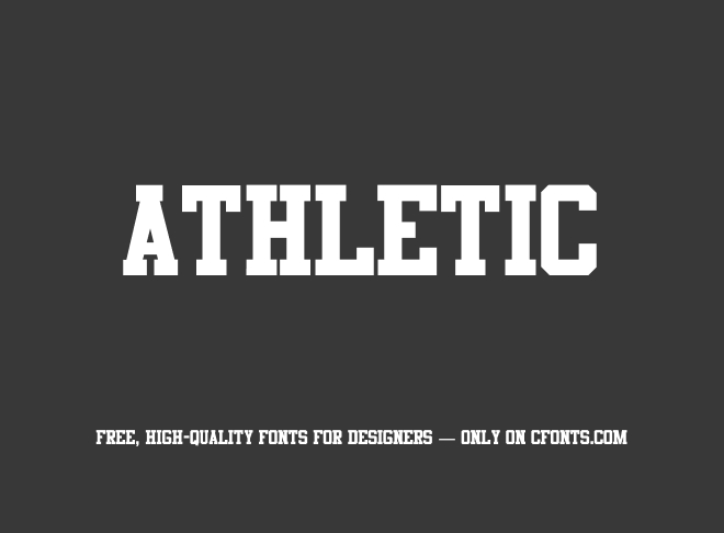 Athletic Font
