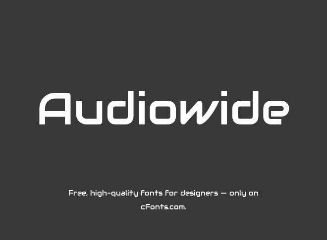 Audiowide Font