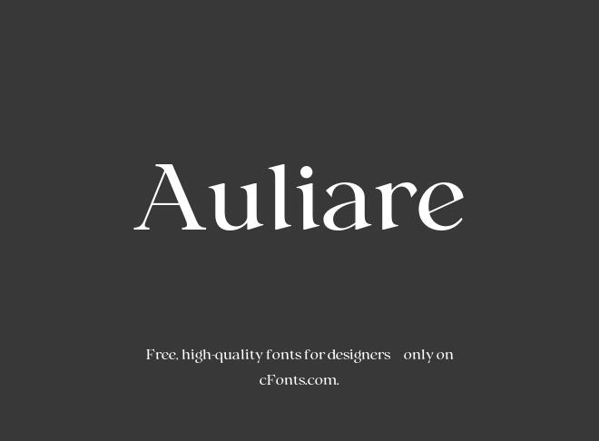 Auliare Font