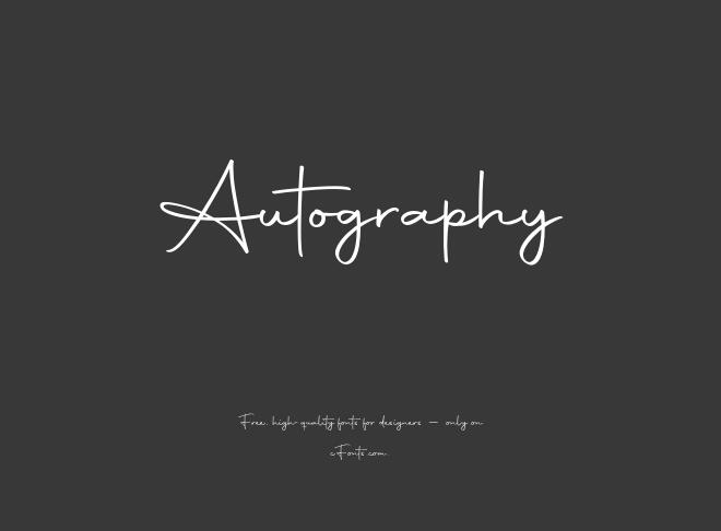 Autography Font
