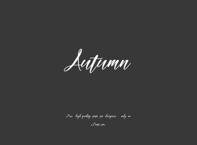 Autumn Font