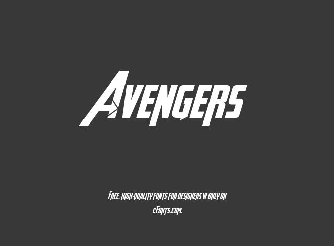 Avengers Font