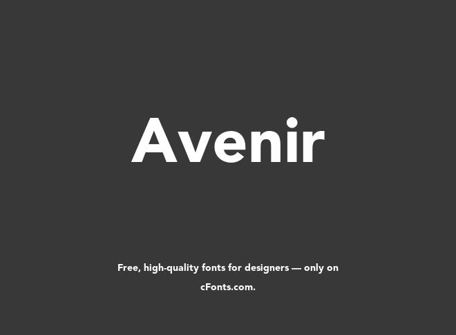 Avenir Font