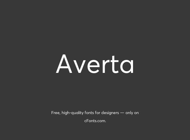 Averta Font