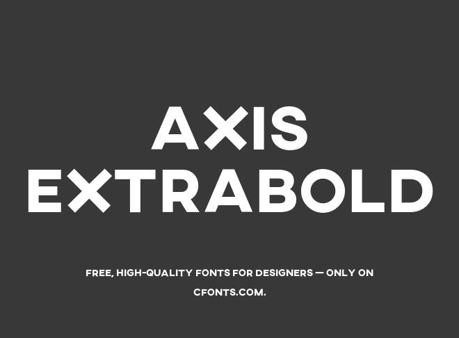 Axis Extrabold Font