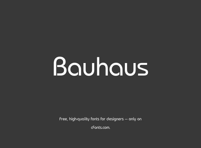 Bauhaus Font
