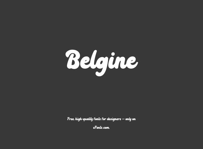 Belgine Font