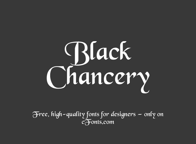 Black Chancery Font
