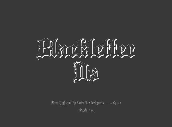 Blackletter Ds Font