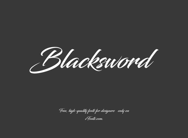 Blacksword Font