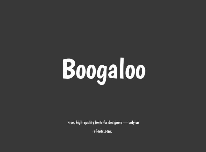Boogaloo Font