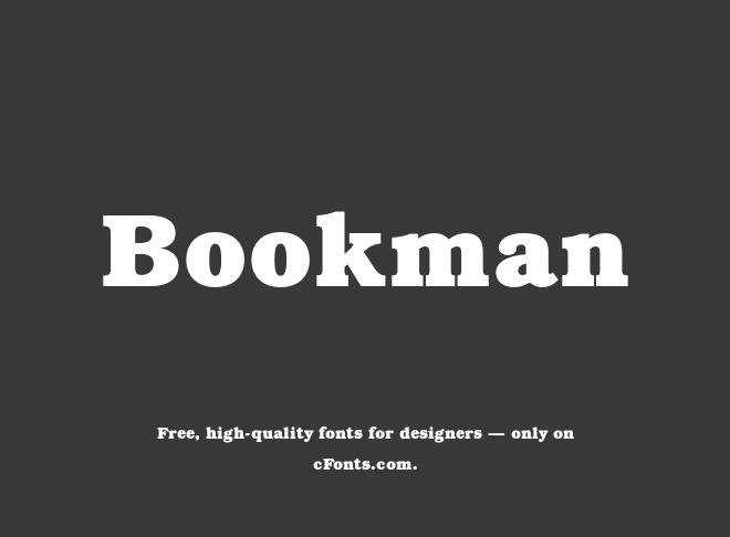 Bookman Font