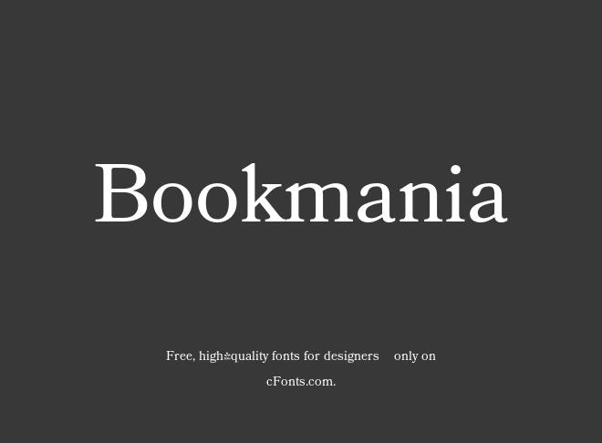 Bookmania Font