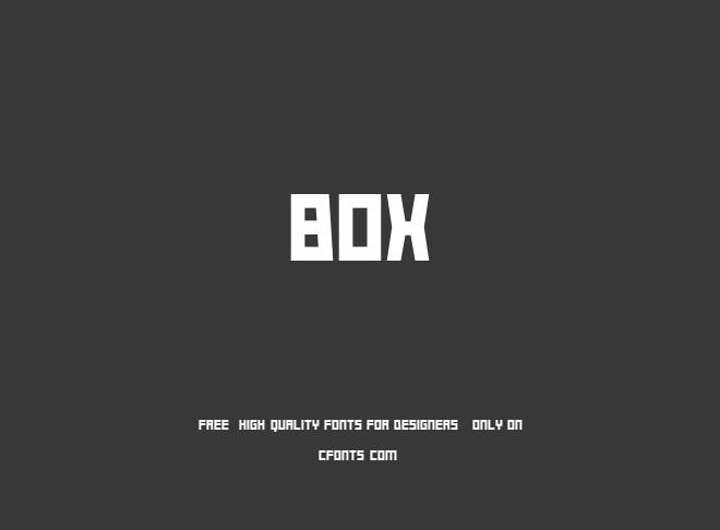 Box Font