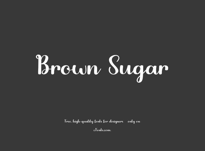Brown Sugar Font