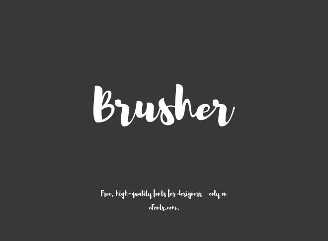 Brusher Font