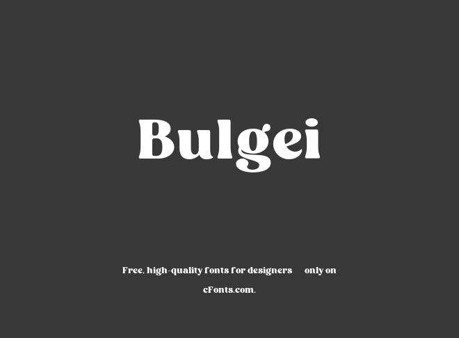 Bulgei Font