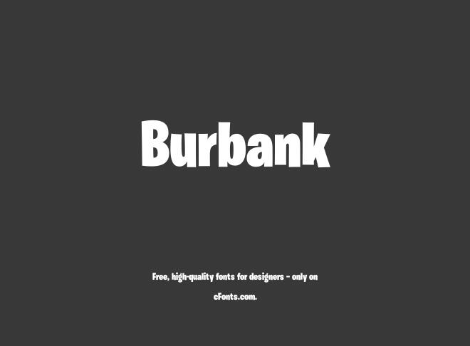Burbank Font