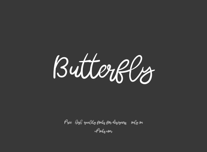 Butterfly Font