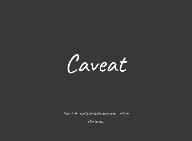 Caveat Font