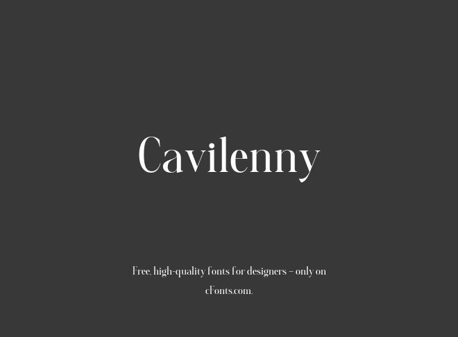 Cavilenny Font