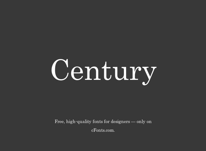 Century Font