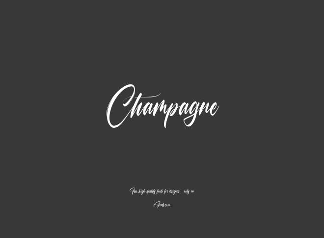 Champagne Font