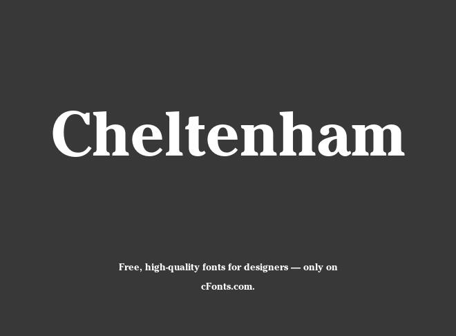 Cheltenham Font