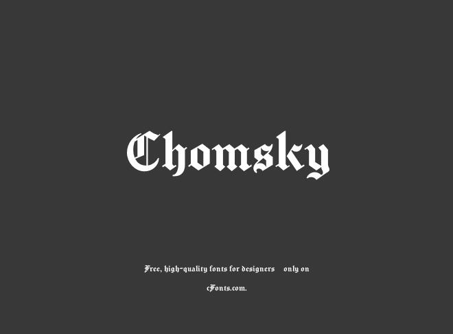 Chomsky Font