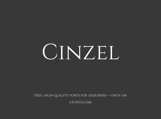 Cinzel Font