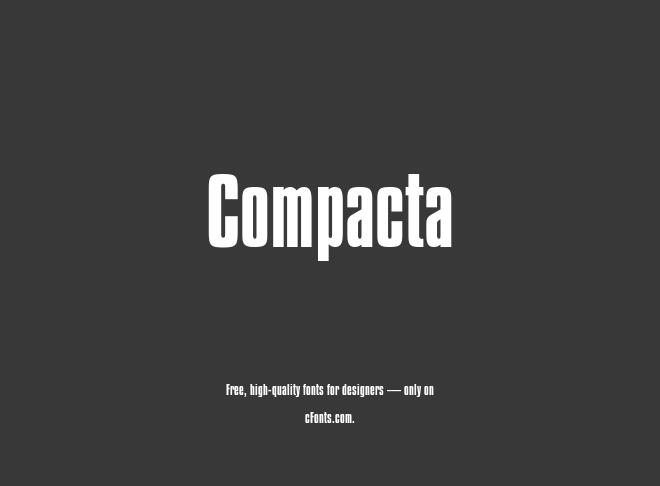 Compacta Font