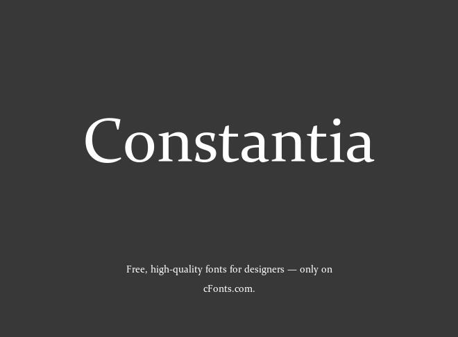 Constantia Font