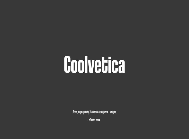 Coolvetica Font