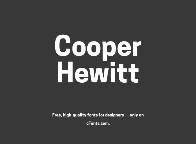 Cooper Hewitt Font