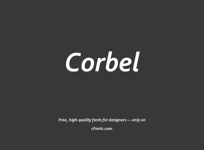 Corbel Font
